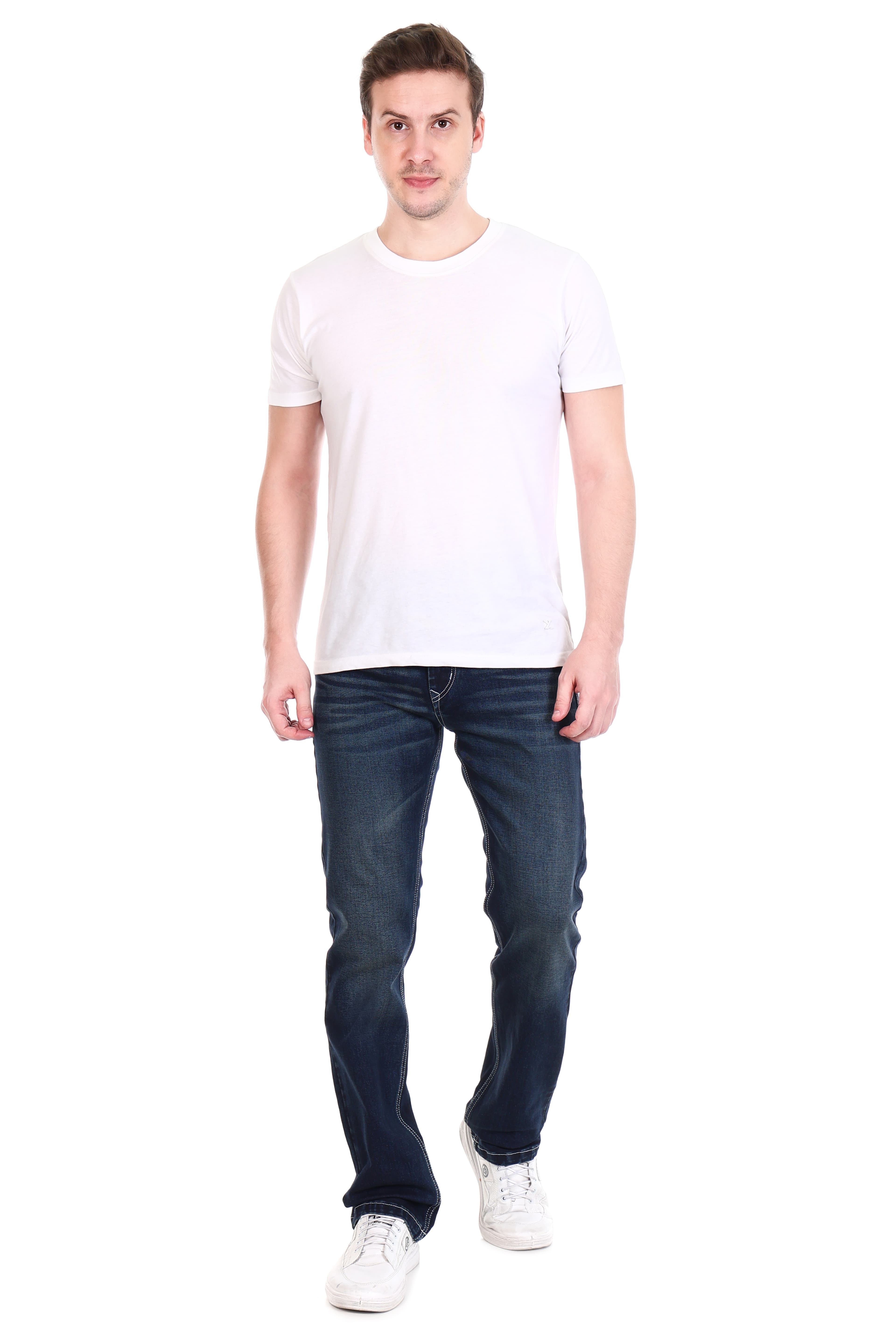 Classic Denim & White Shirt